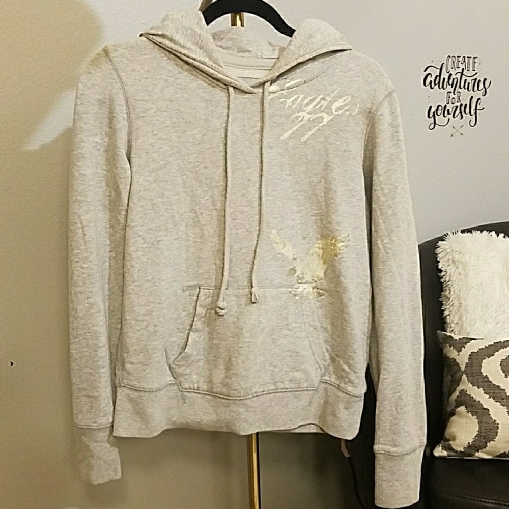 American Eagle Gray hoodie sweatshirt